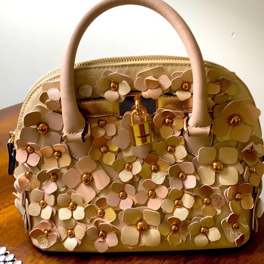 ALDO Floral Studded Satchel